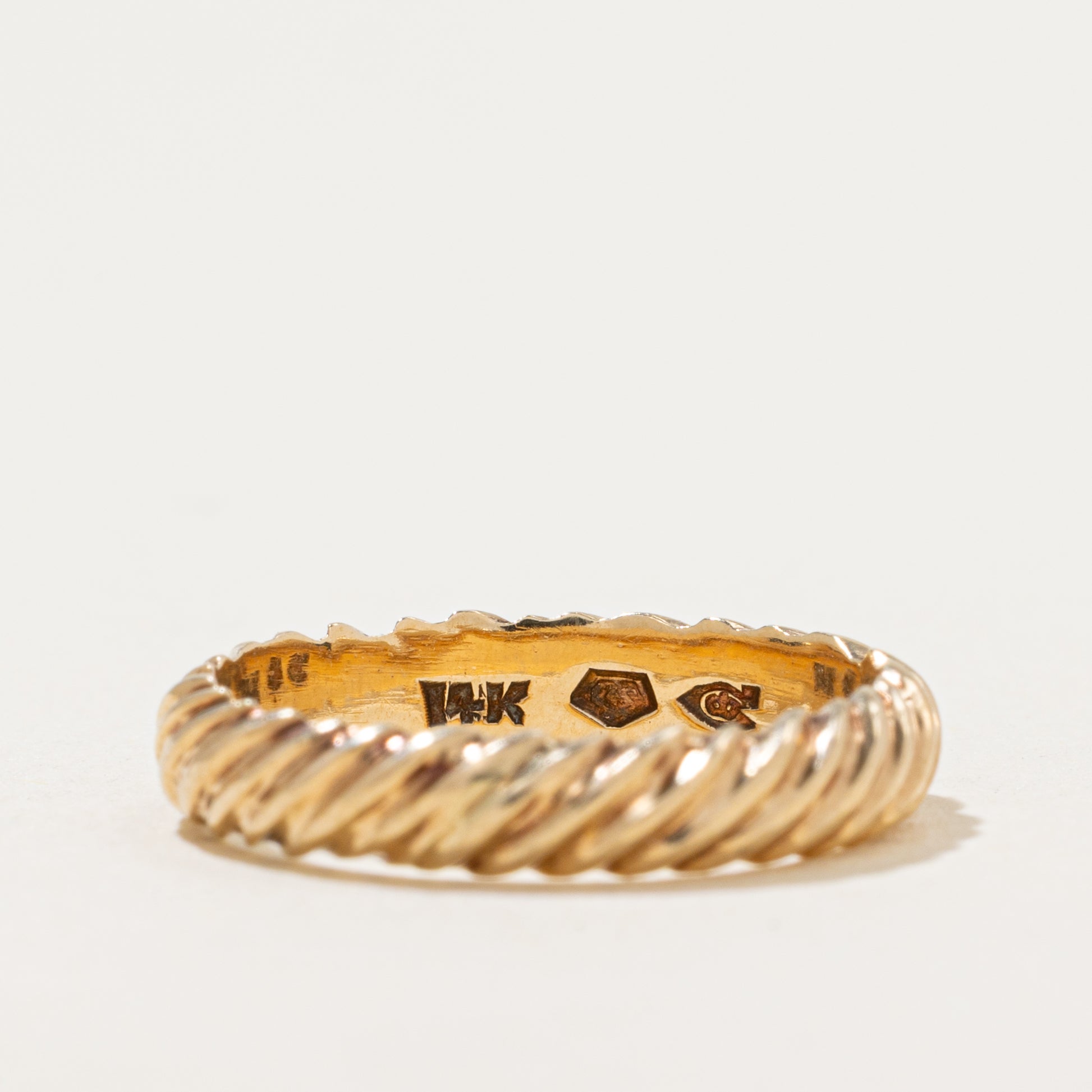 Vintage Canadian 14k Croissant Band | 3.5mm | SZ 5.25