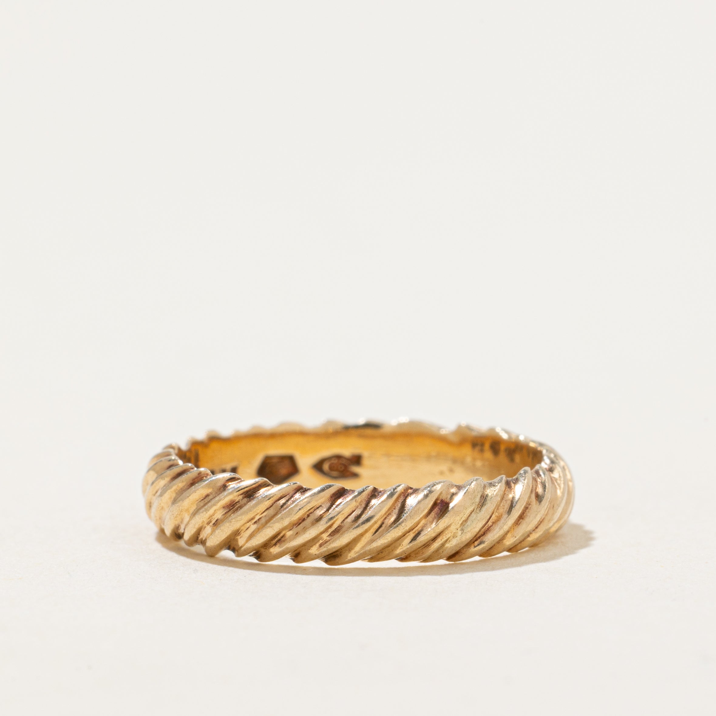 Vintage Canadian 14k Croissant Band | 3.5mm | SZ 5.25