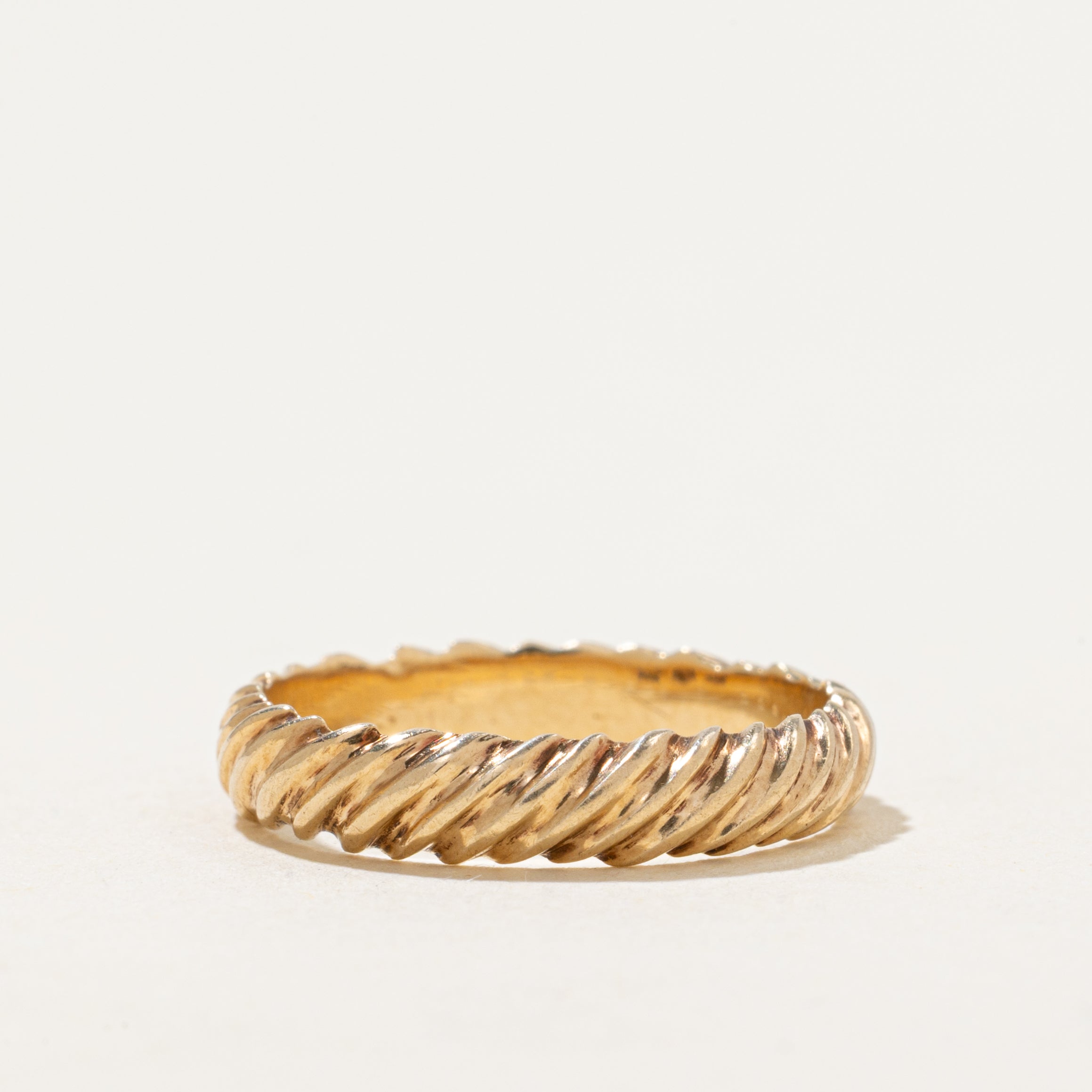 Vintage Canadian 14k Croissant Band | 3.5mm | SZ 5.25