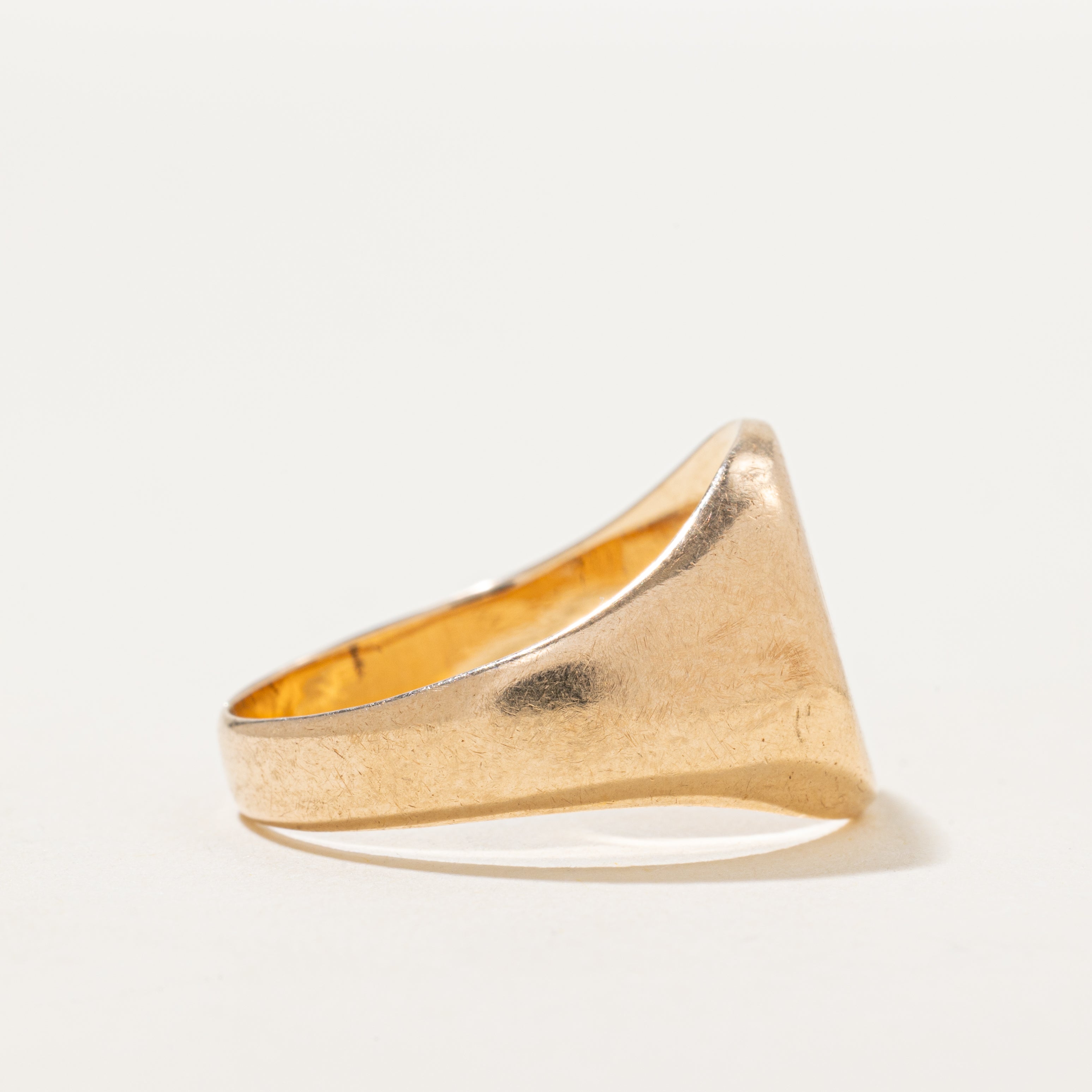 Vintage Canadian 10k "WHJ" Initial Signet Ring | SZ 10.5