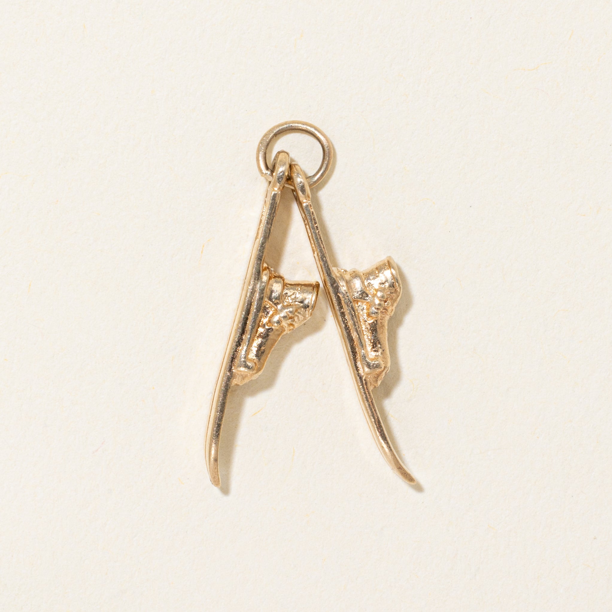 10k Yellow Gold Ski Charm
