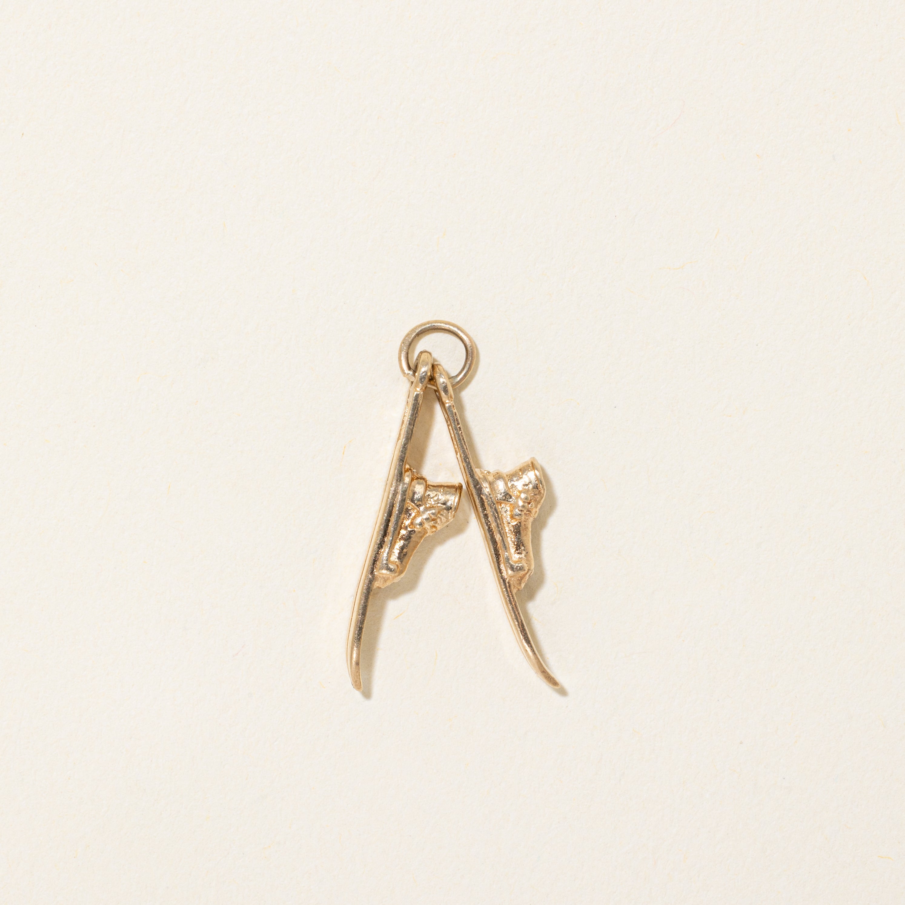 10k Yellow Gold Ski Charm