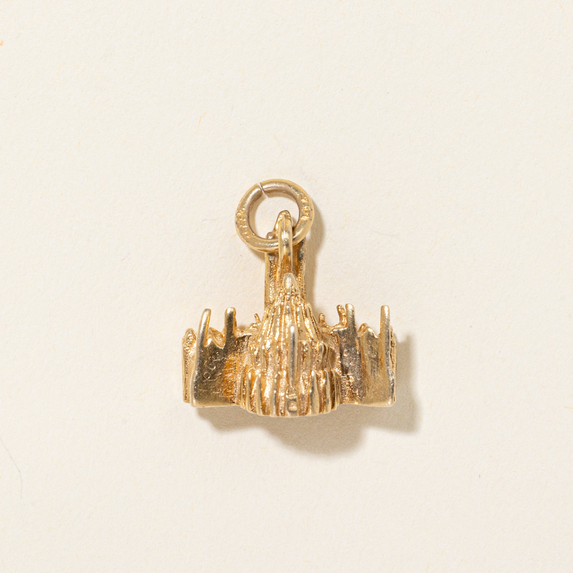 14k Yellow Gold Ottawa Parliament Building Charm