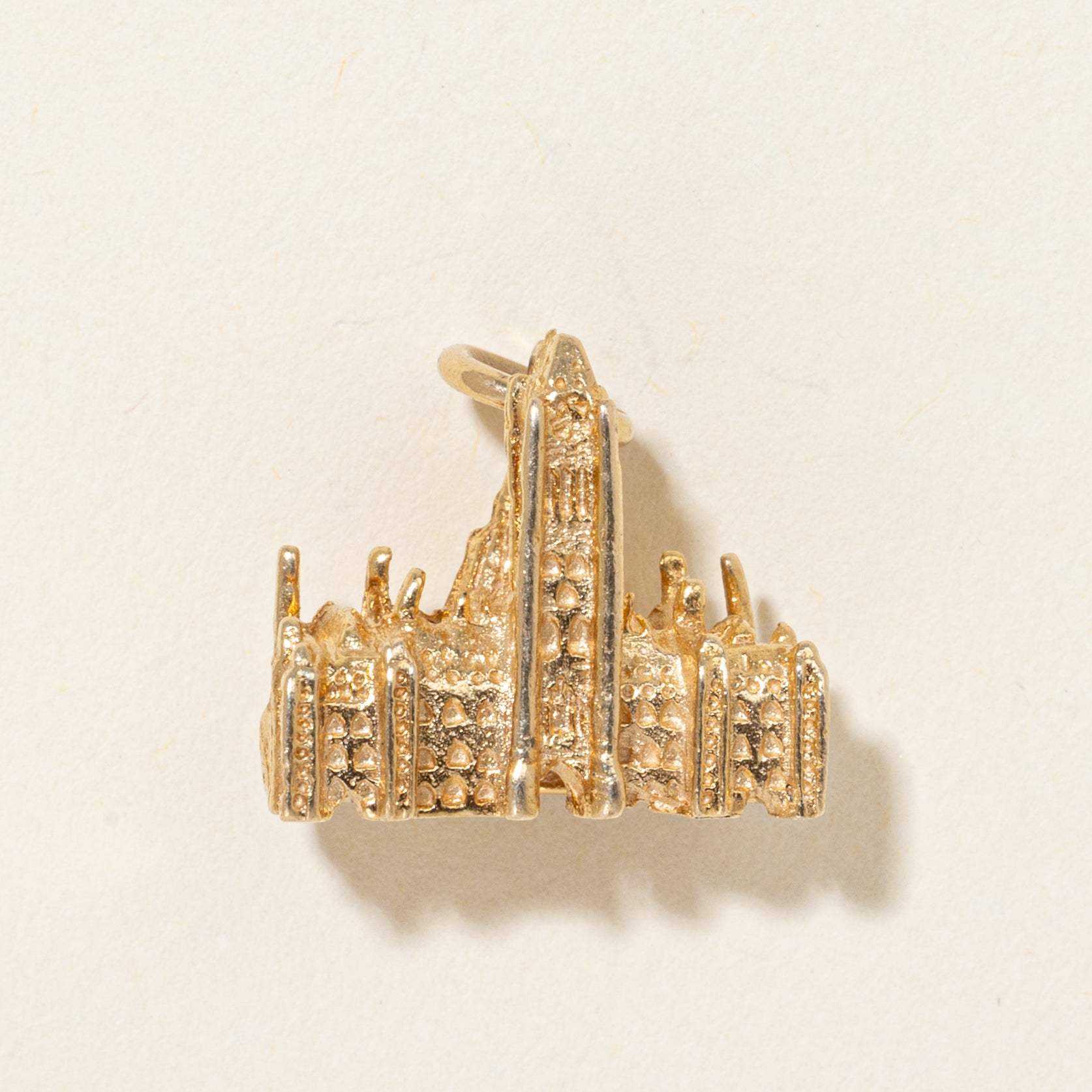 14k Yellow Gold Ottawa Parliament Building Charm