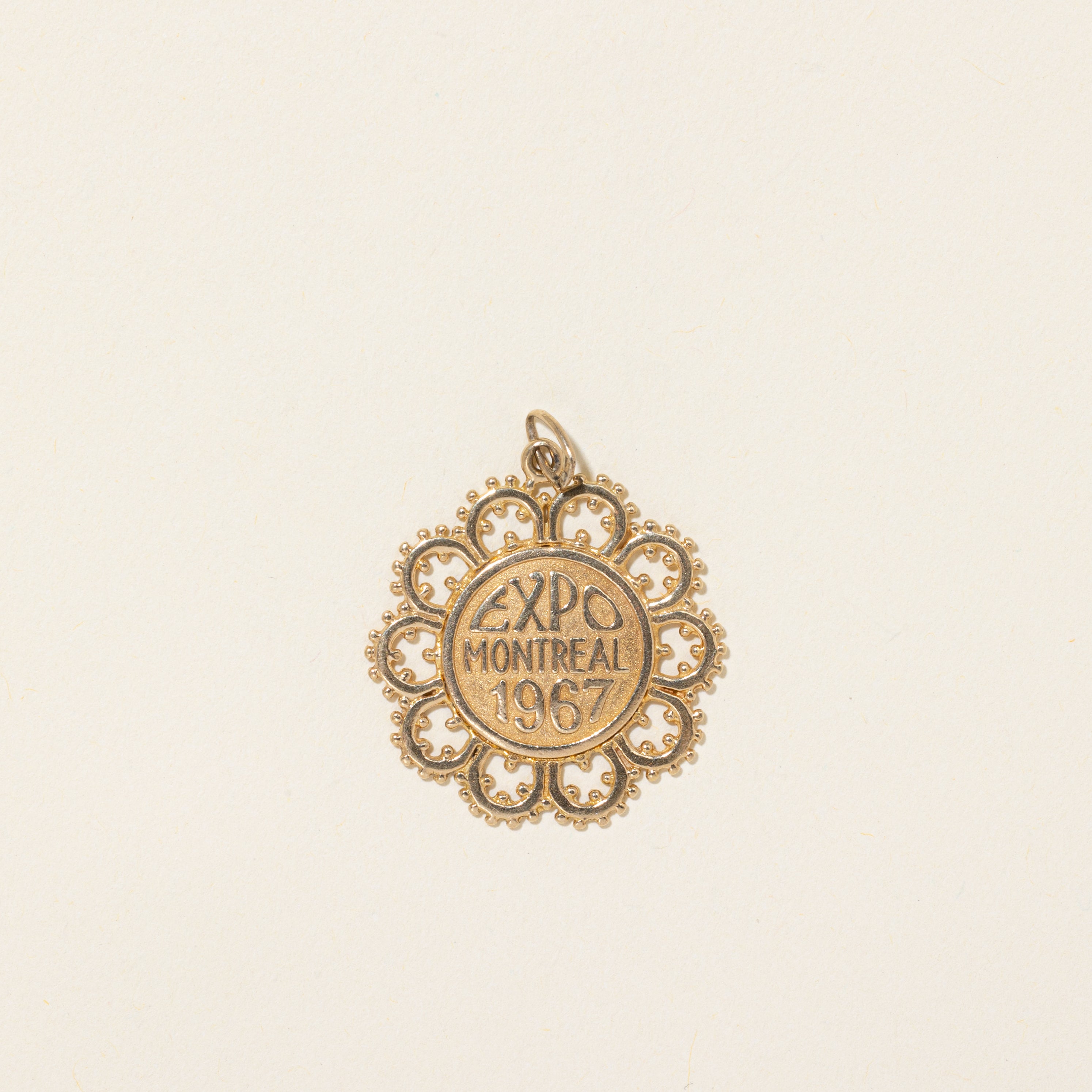 14k Yellow Gold "Expo Montreal 1967" Pendant