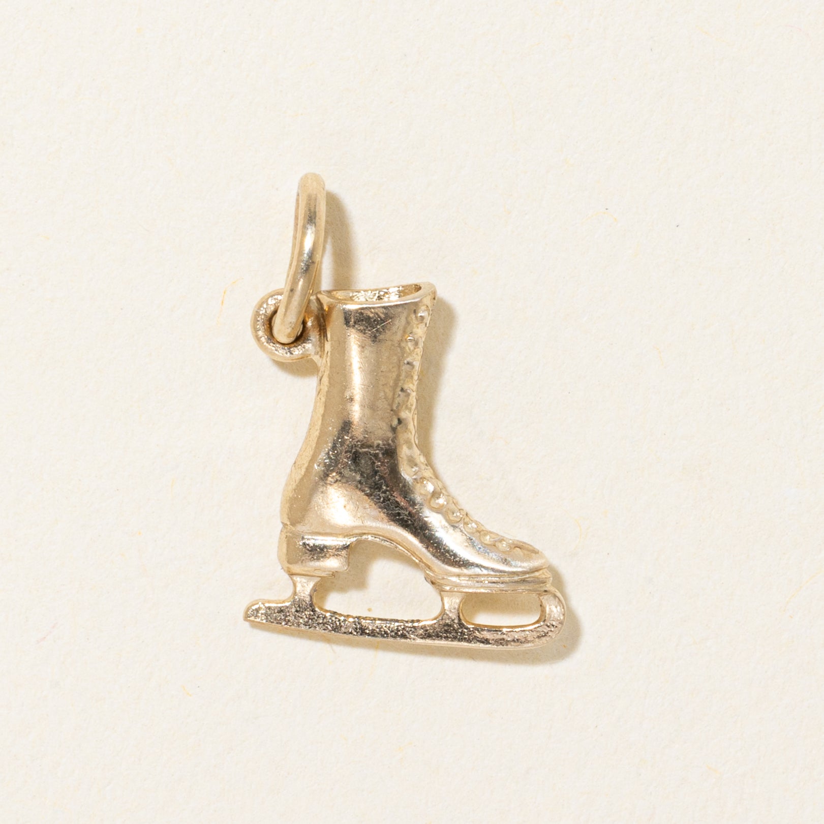 10k Yellow Gold Ice Skate Charm