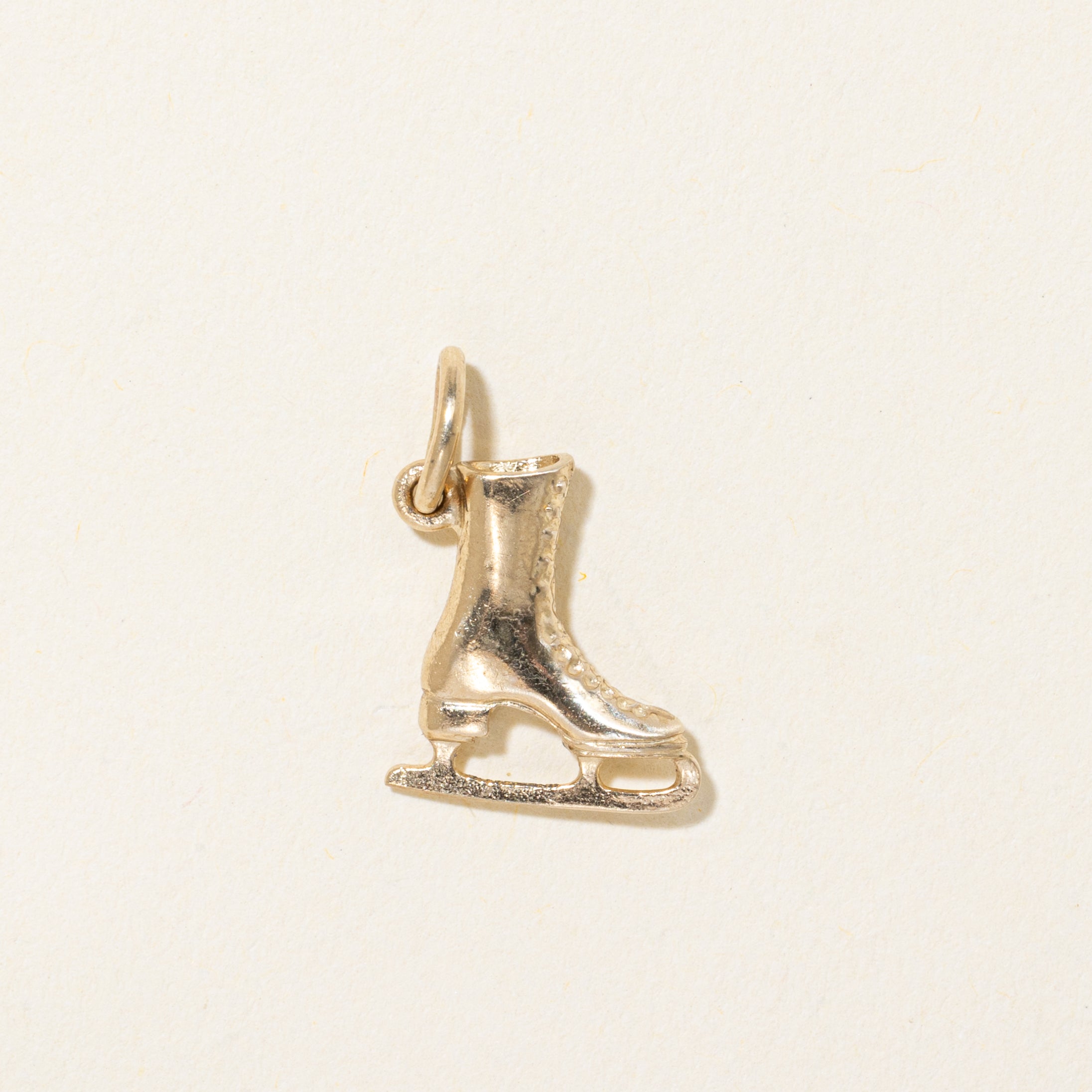 10k Yellow Gold Ice Skate Charm