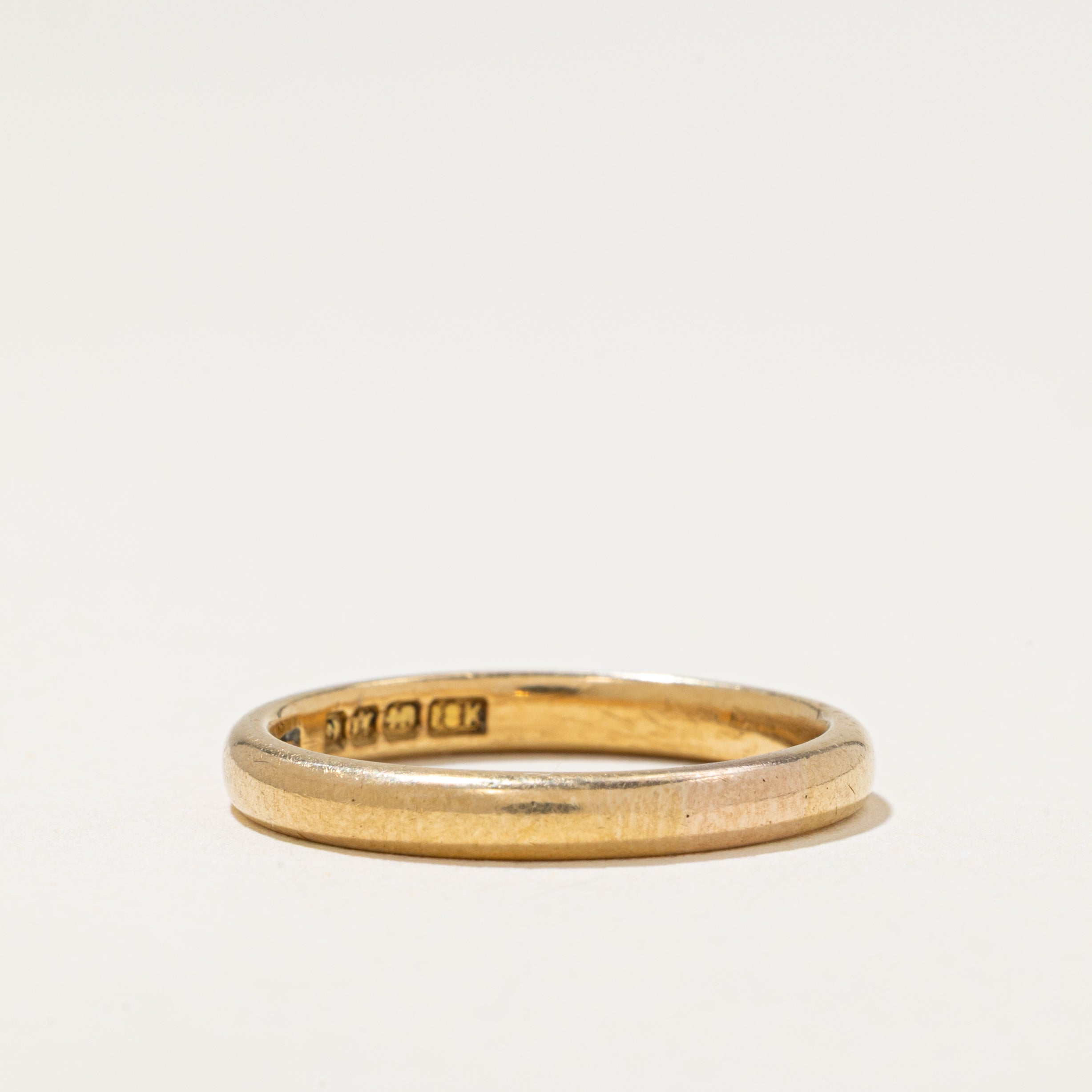 Vintage Canadian Pseudo Hallmarked 18k Yellow Gold Band | 2.7mm | SZ 6.75