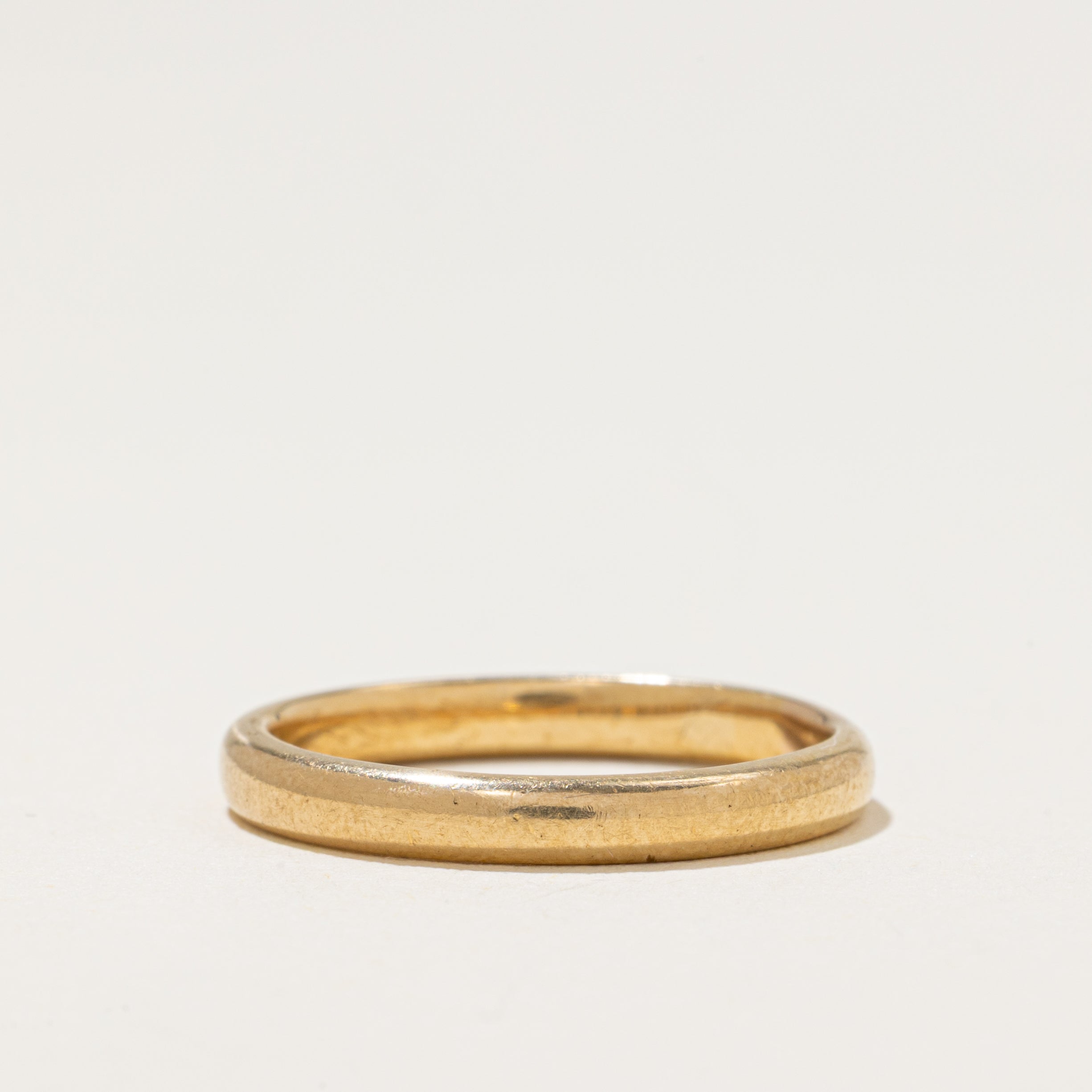 Vintage Canadian Pseudo Hallmarked 18k Yellow Gold Band | 2.7mm | SZ 6.75