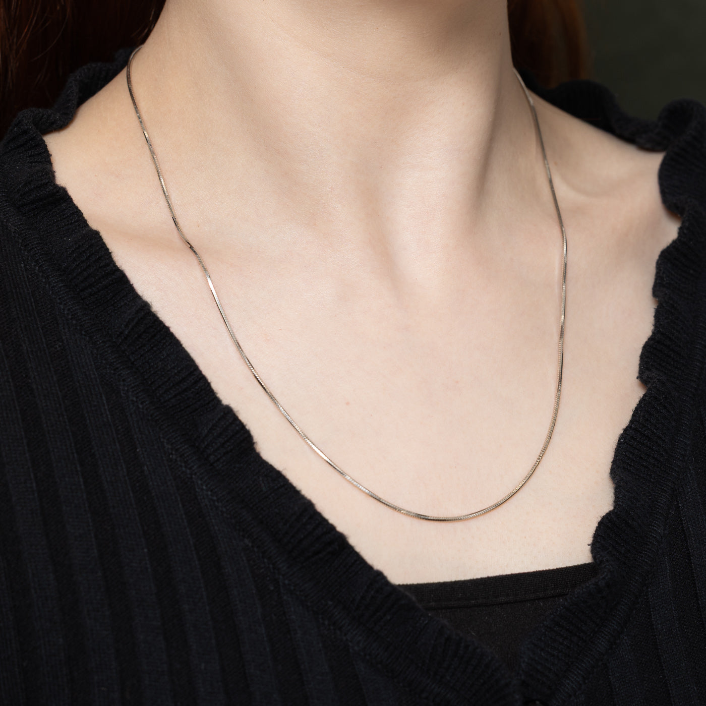 18K White Gold Snake Chain | 20"