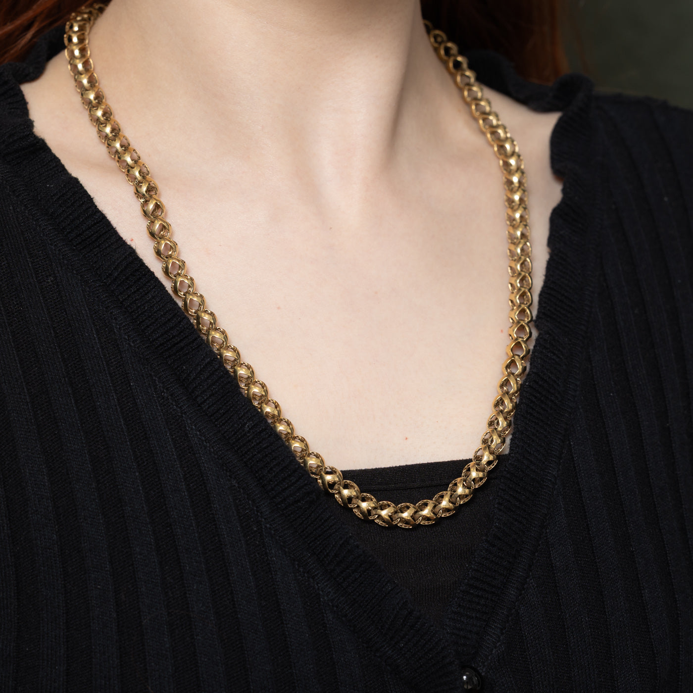 10K Yellow Gold Open Bauble Chain | 23.5"