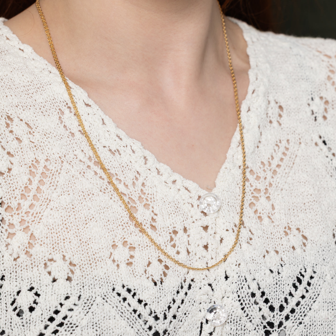 18K Yellow Gold Bismarck Chain | 24"