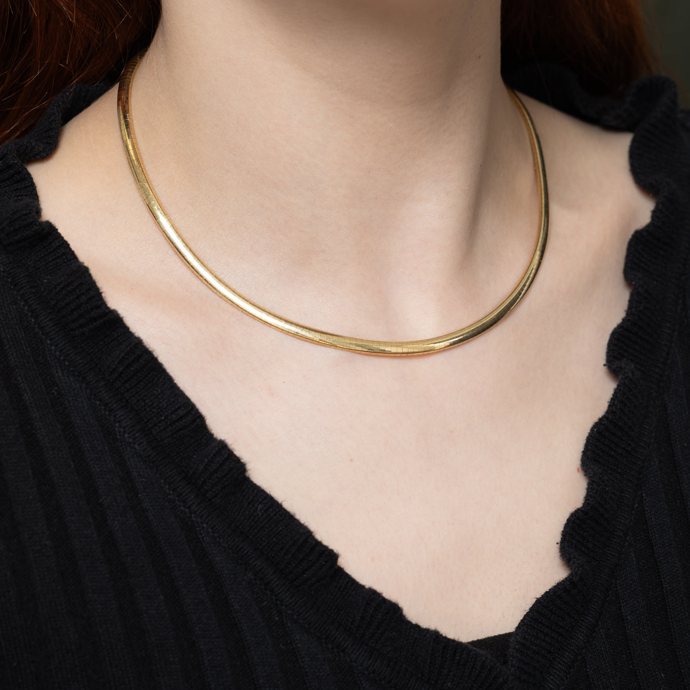 14K Yellow Gold Omega Chain | 16.5"