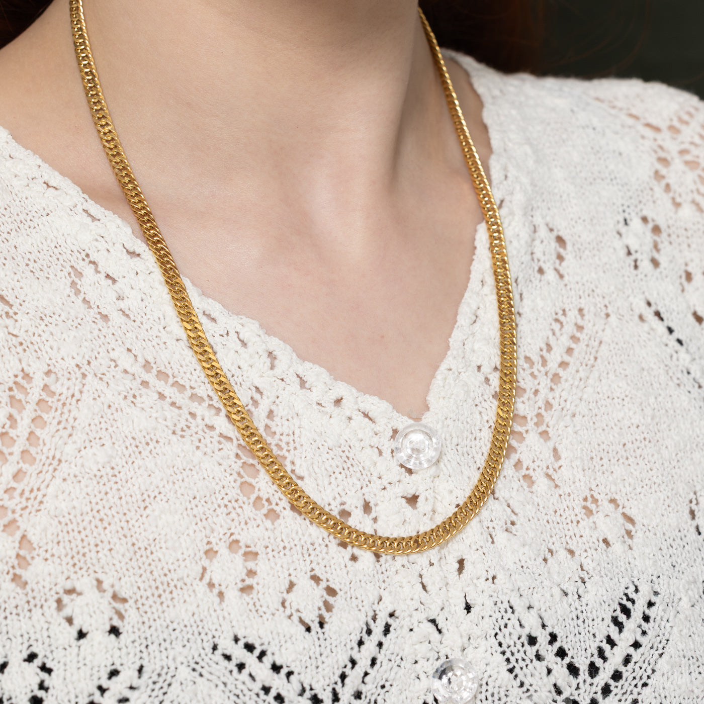 18K Rich Yellow Gold Cuban Link Chain | 22"