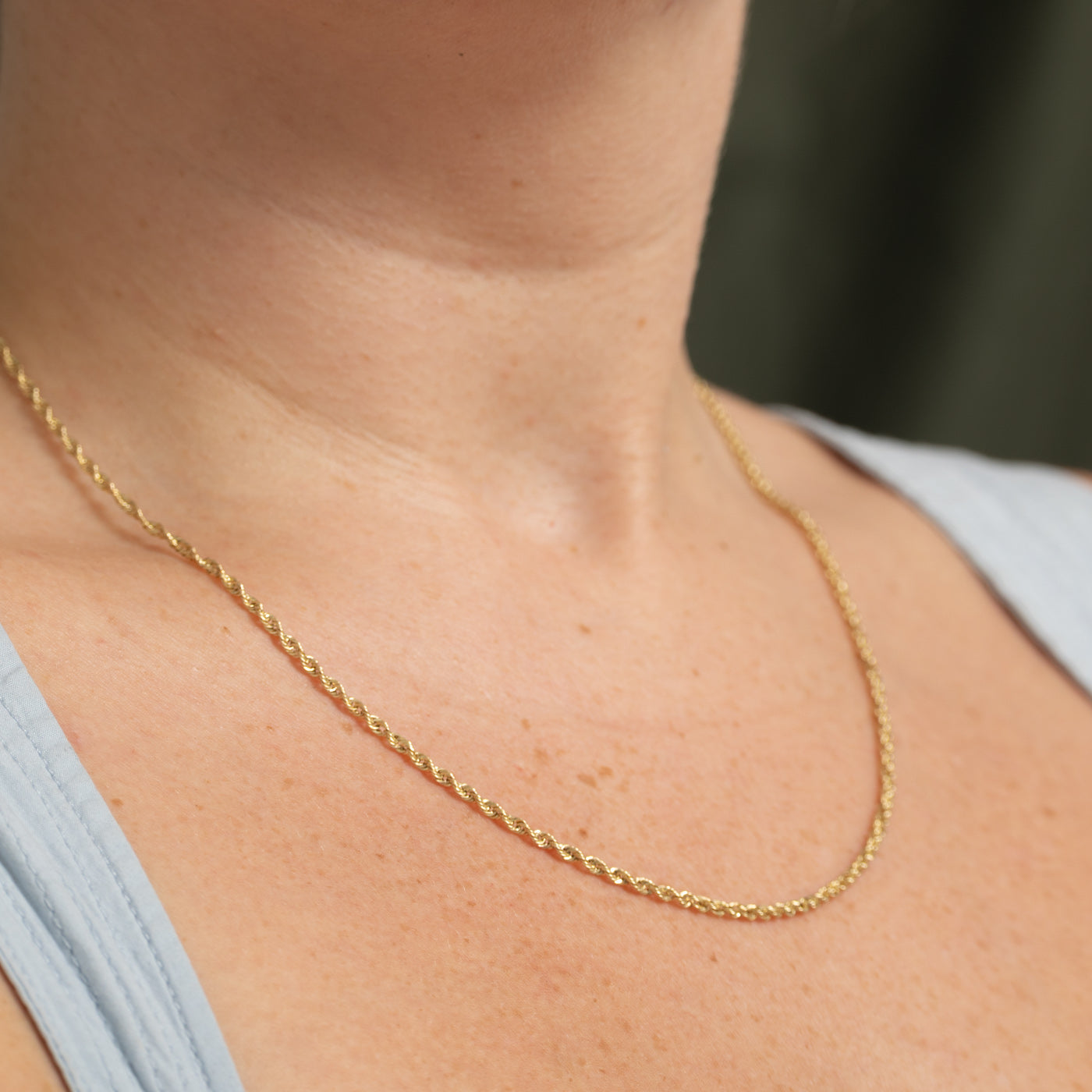 10k Yellow Gold Rope Chain | 19"