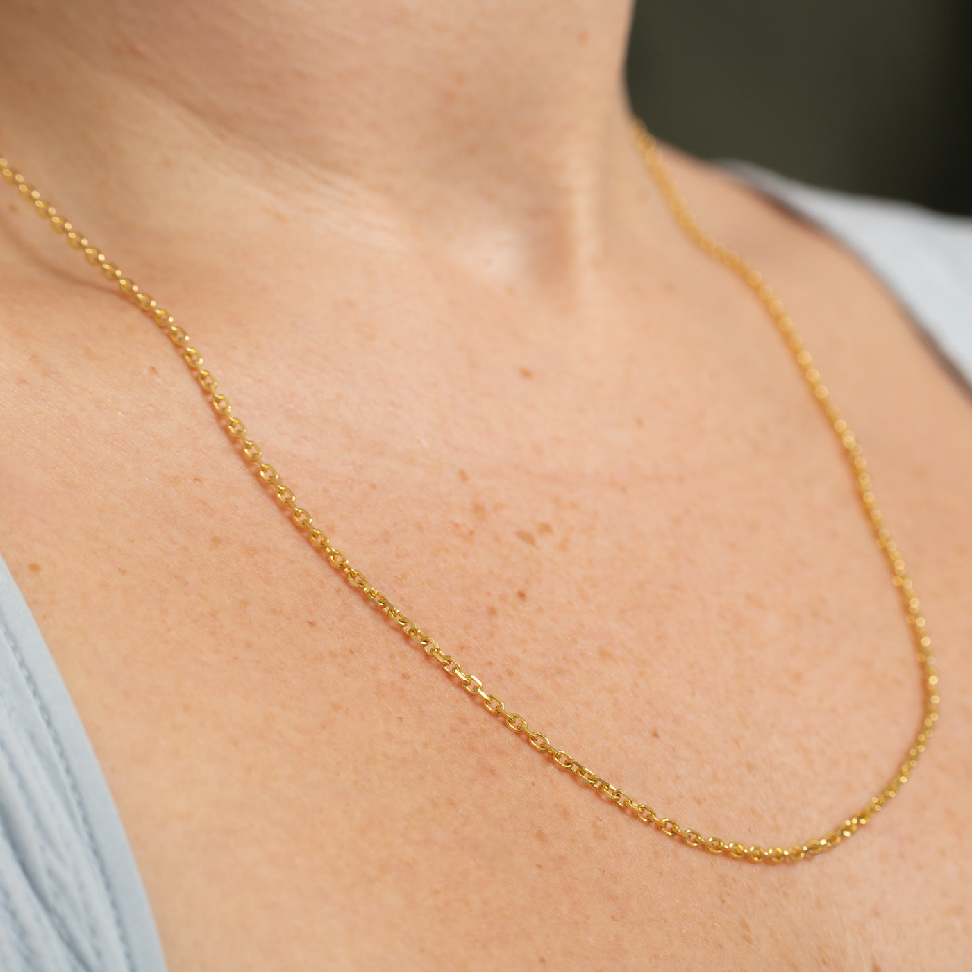 10k Yellow Gold Cable Link Chain | 23"