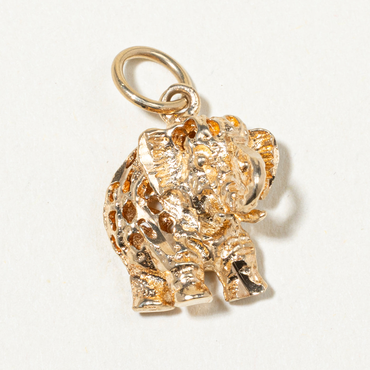10k Yellow Gold Elephant Charm