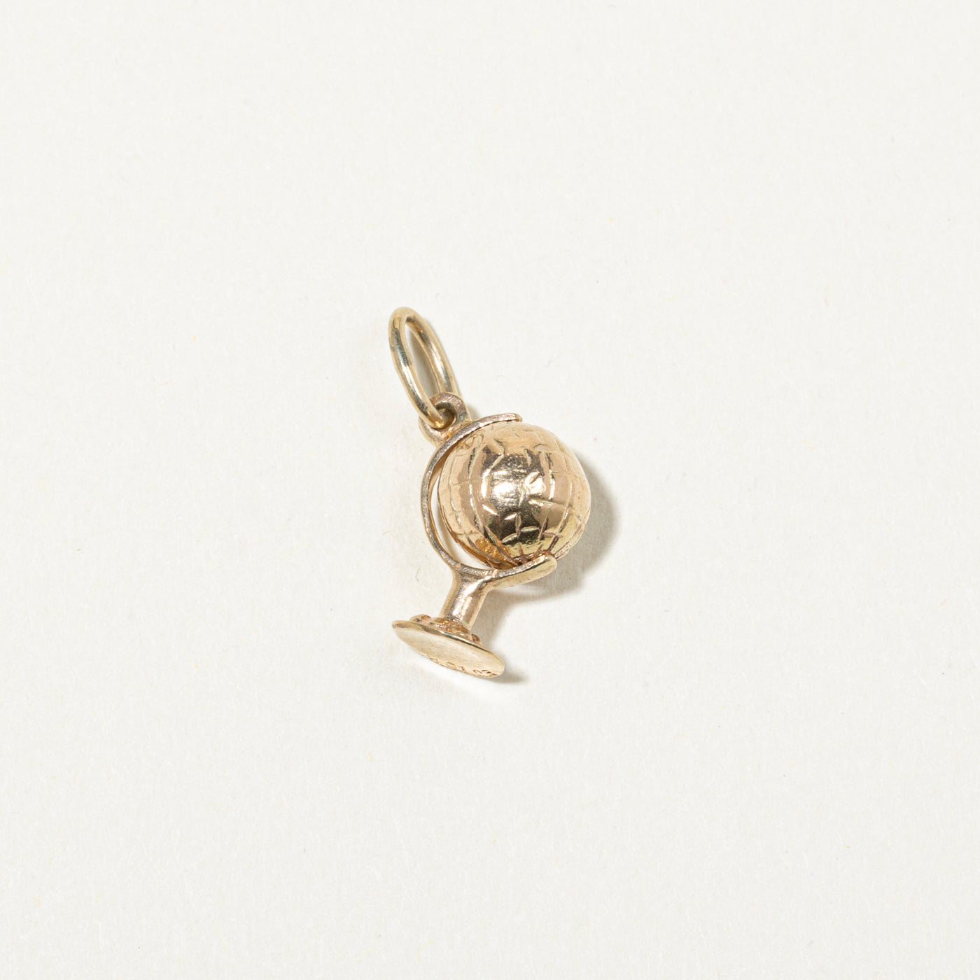 10k Yellow Gold Spinning Globe Charm