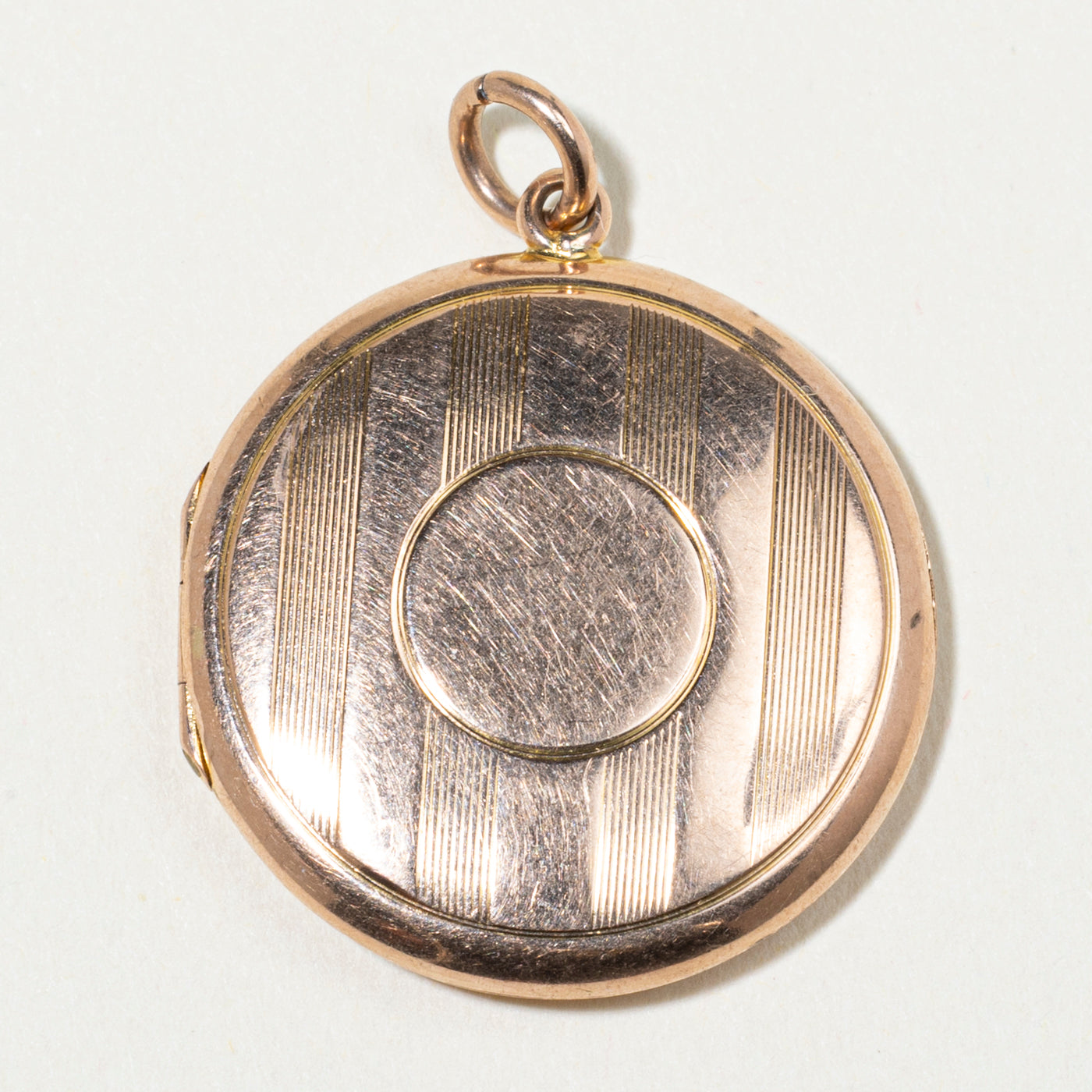 9k Yellow Gold Engraved Locket Charm