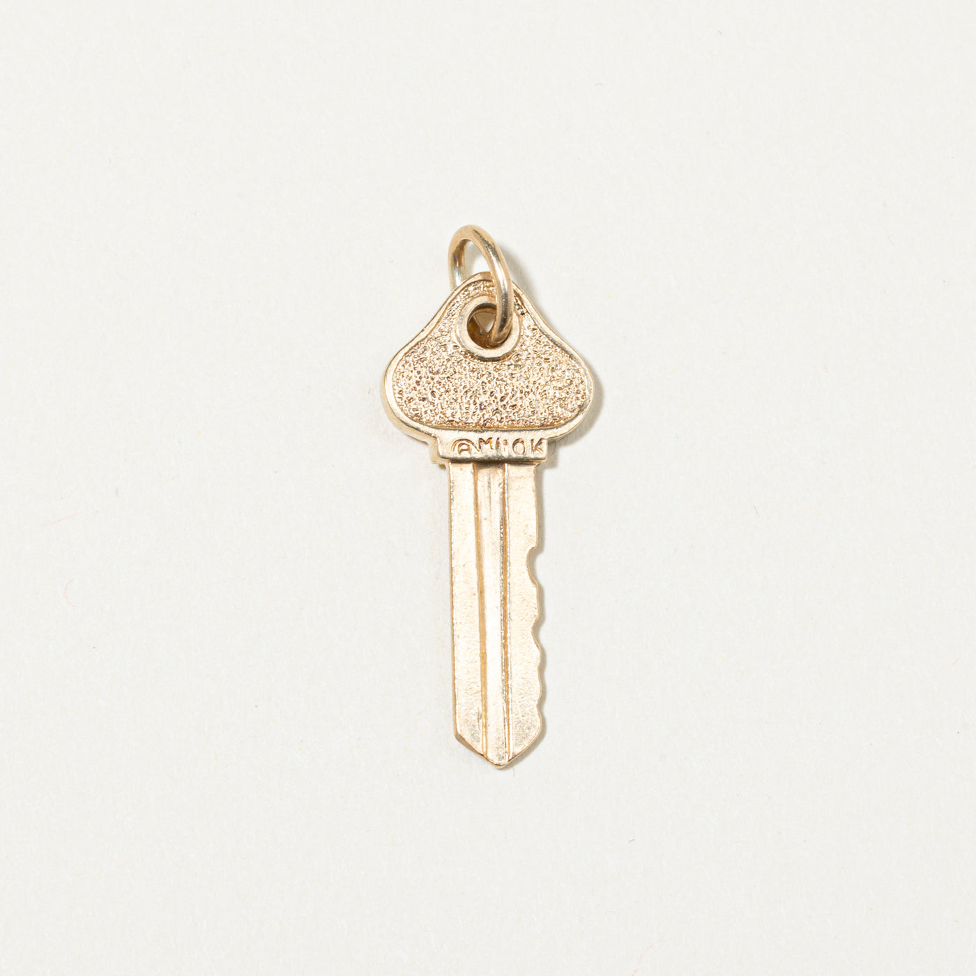 10k Yellow Gold "Key to Success" Key Charm