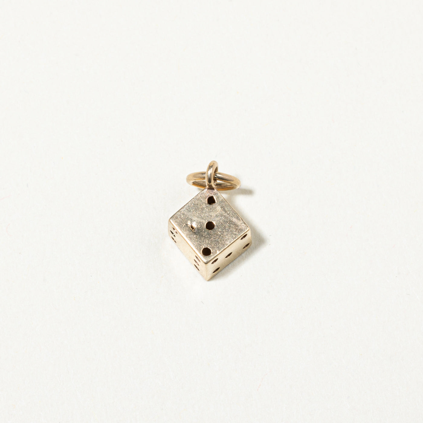 10k Yellow Gold Dice Charm