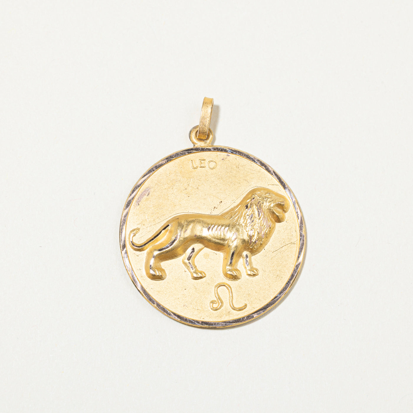 14k Yellow Gold Zodiac Leo Zodiac Charm