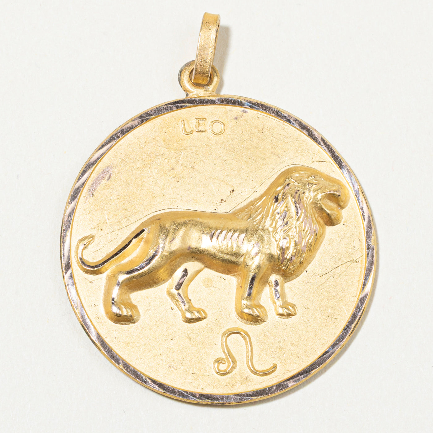14k Yellow Gold Zodiac Leo Zodiac Charm
