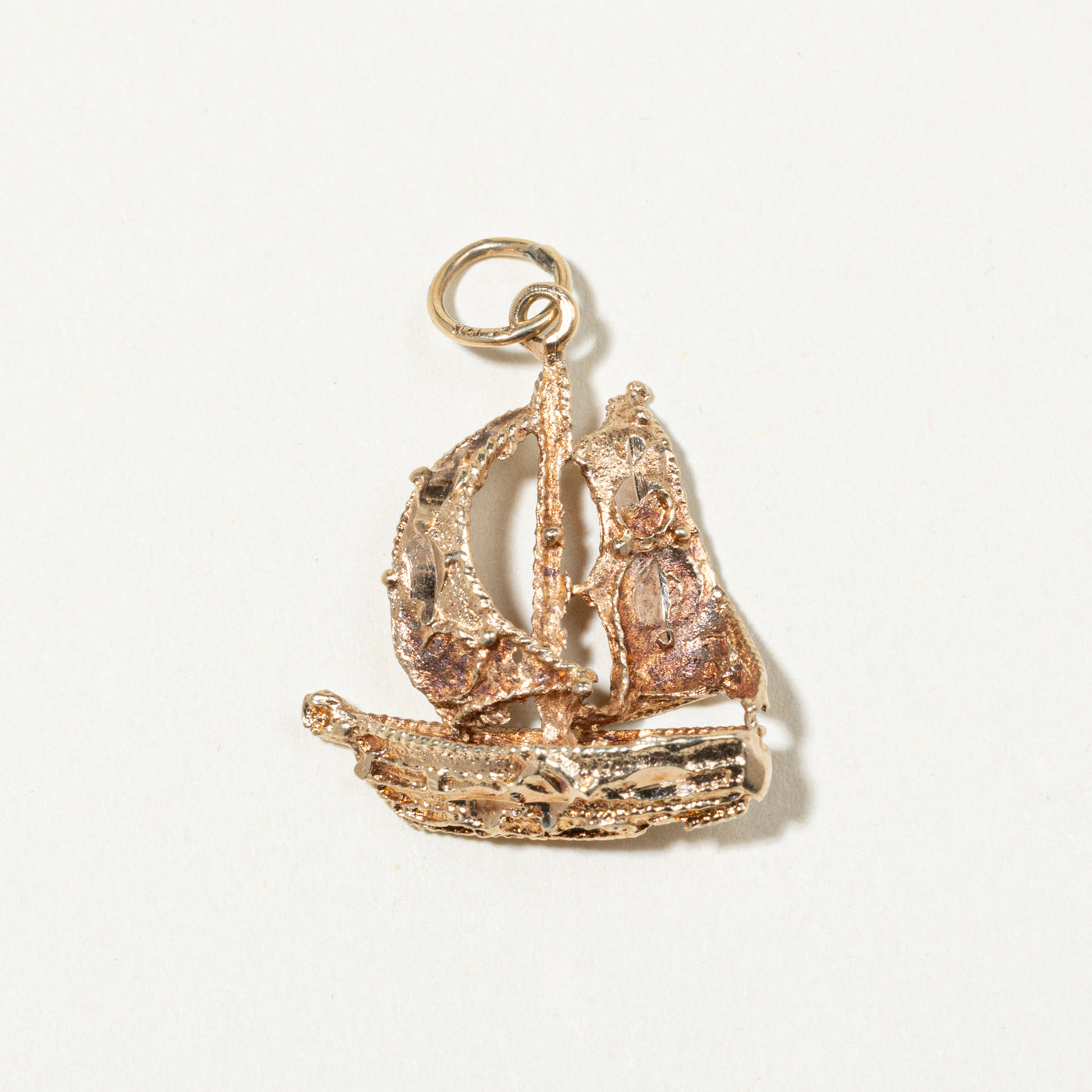 10k Yellow Gold Sailboat Charm