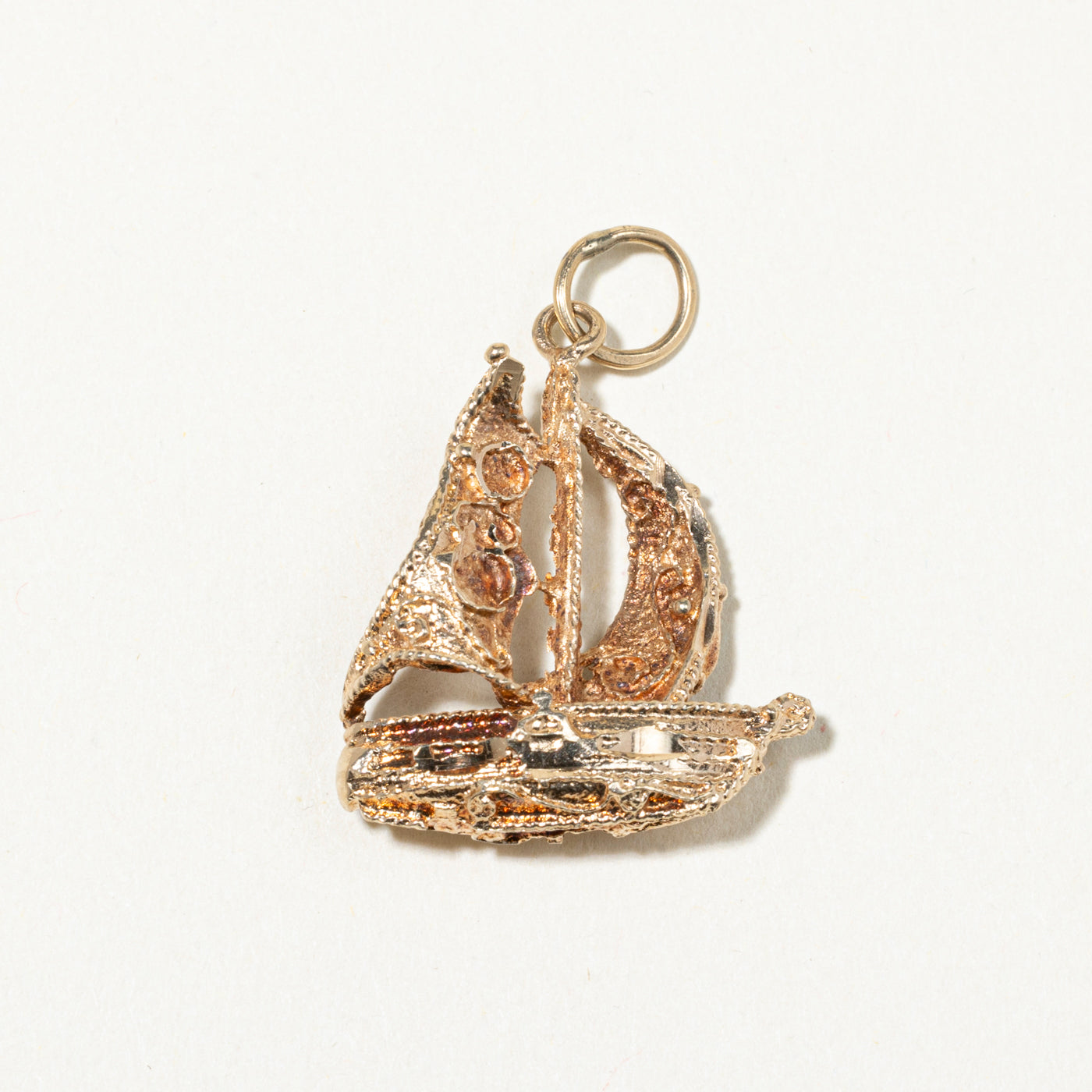 10k Yellow Gold Sailboat Charm