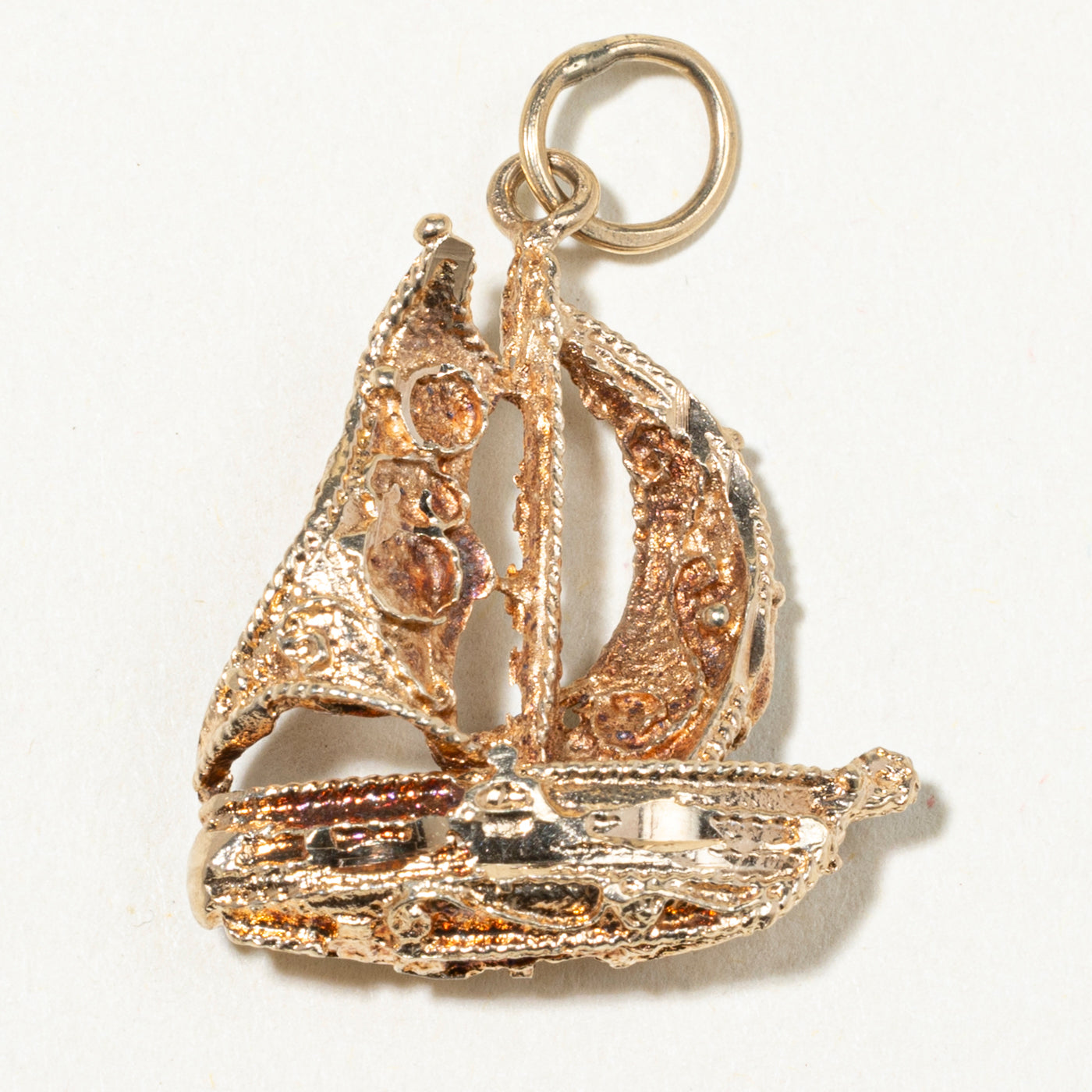 10k Yellow Gold Sailboat Charm