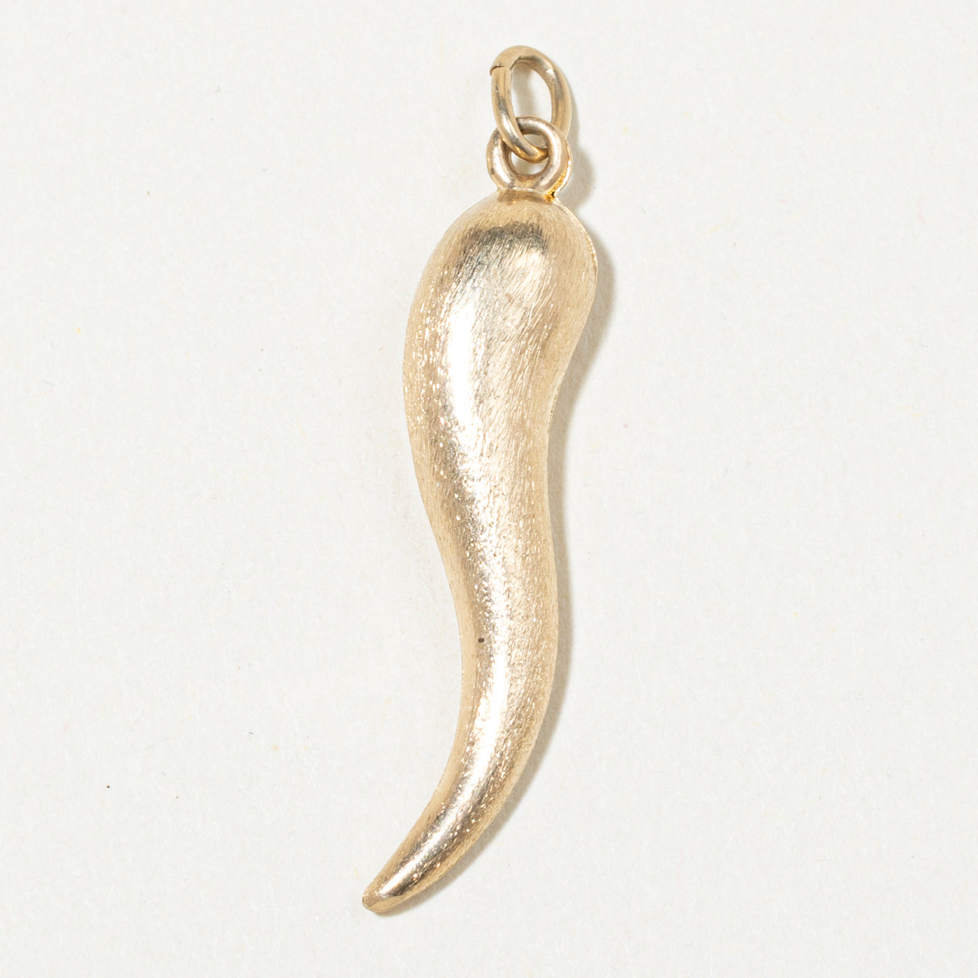 14k Yellow Gold Cornicello Charm