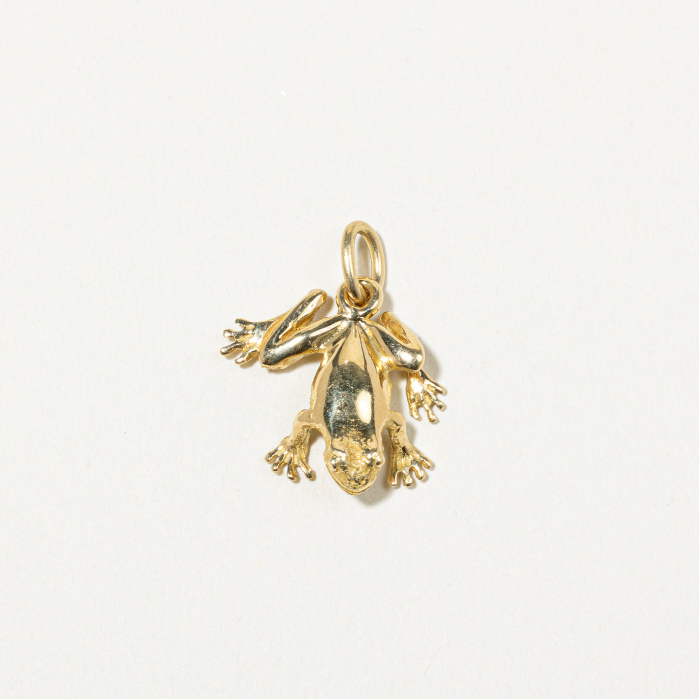 18k Yellow Gold Frog Charm