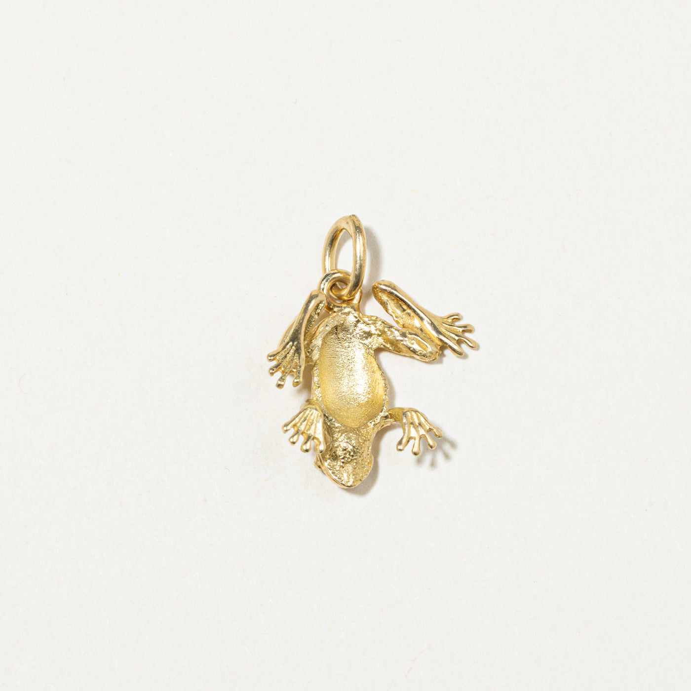 18k Yellow Gold Frog Charm