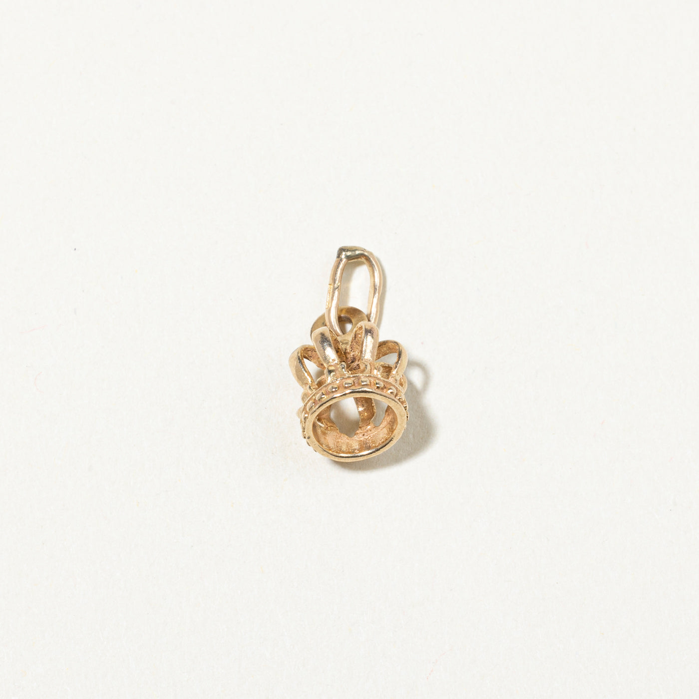 12k Yellow Gold Crown Charm