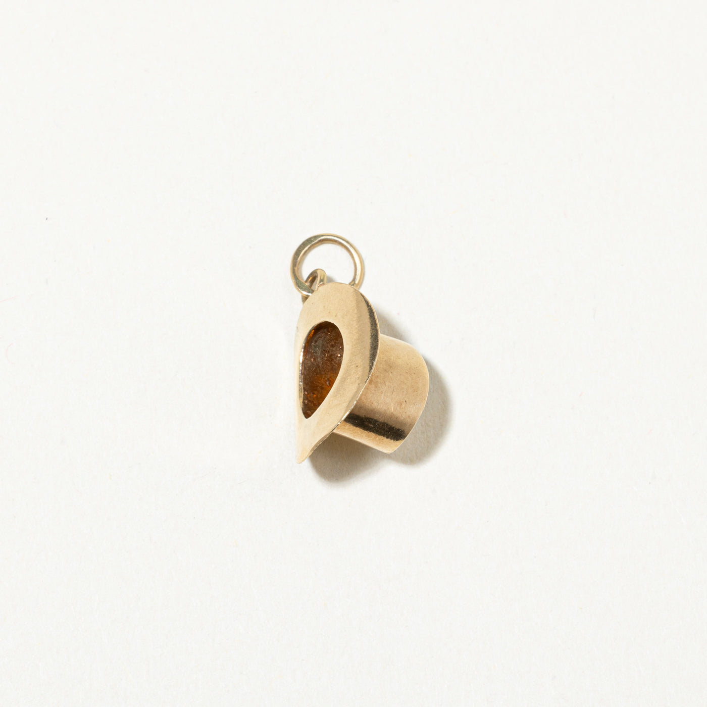 14k Yellow Gold Top Hat Charm