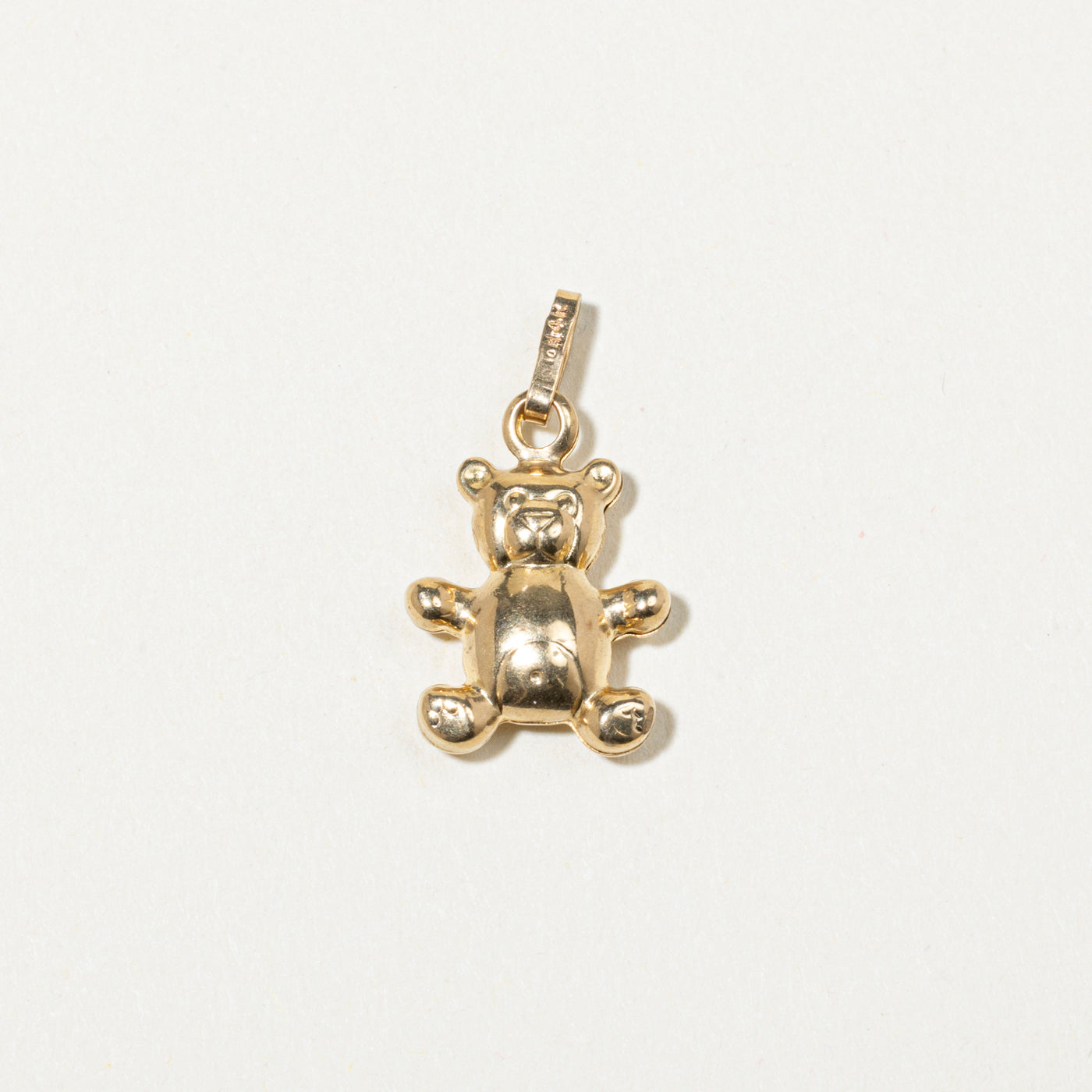 10k Yellow Gold Teddy Bear Charm