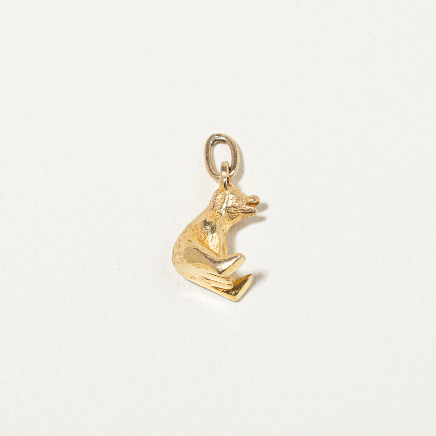 12k Yellow Gold Bear Charm