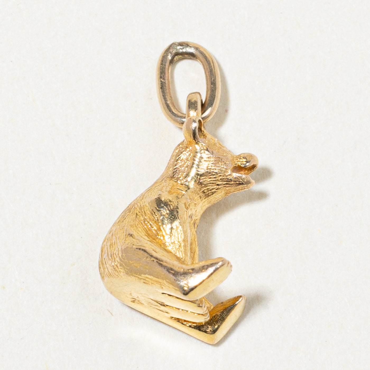 12k Yellow Gold Bear Charm