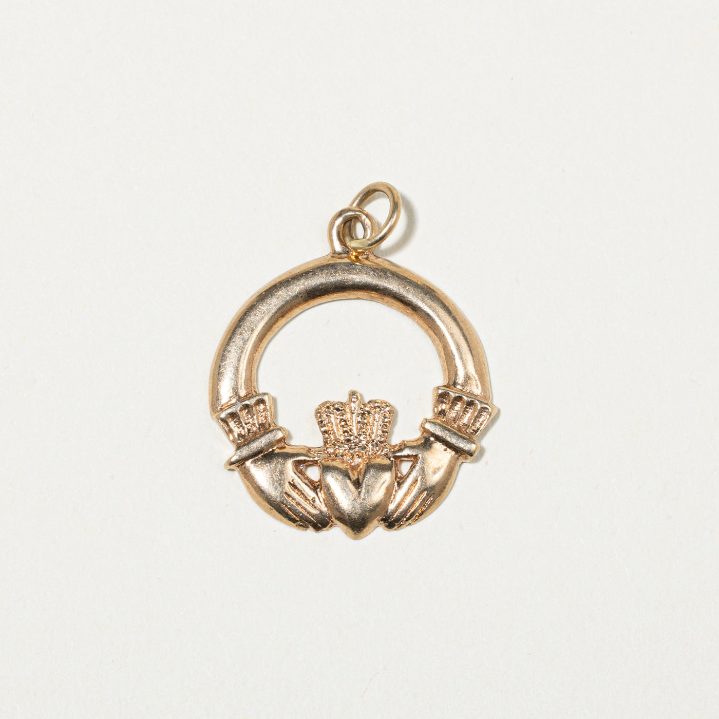 1969 Dublin 9k Yellow Gold Claddagh Love Charm