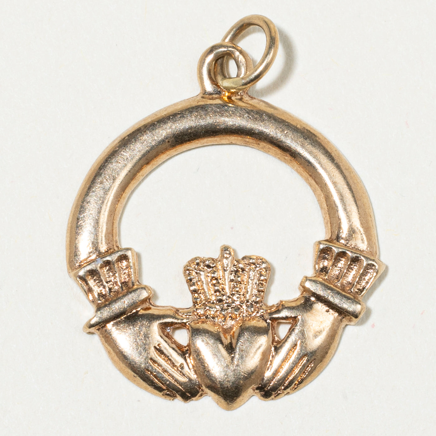 Breloque Claddagh en or jaune 9 carats, Dublin 1969
