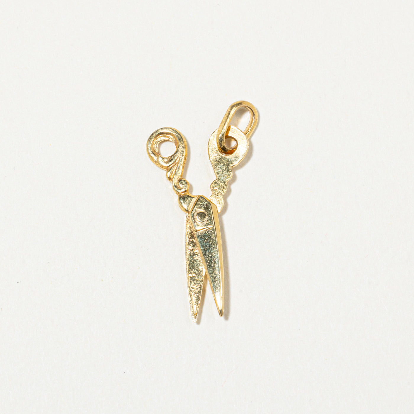 14k Yellow Gold Scissors Charm