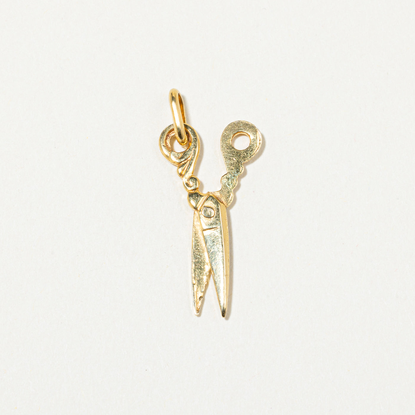 14k Yellow Gold Scissors Charm