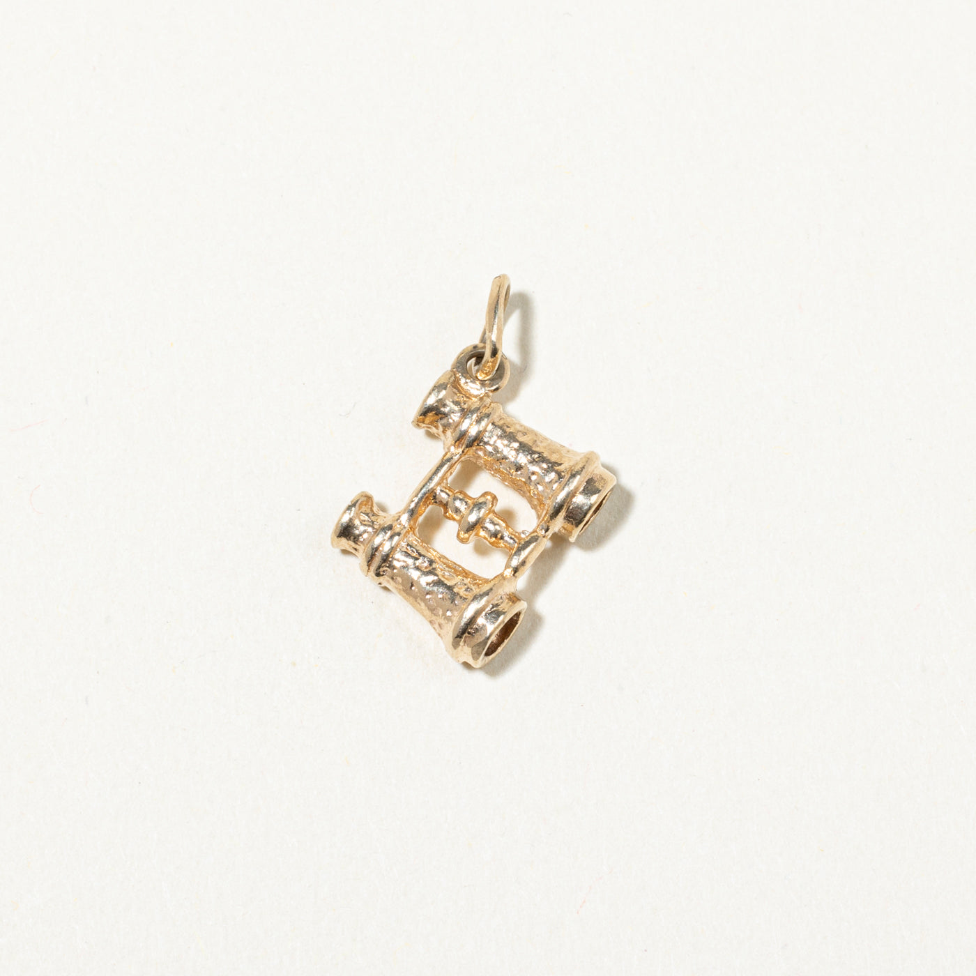 10k Yellow Gold Binoculars Charm