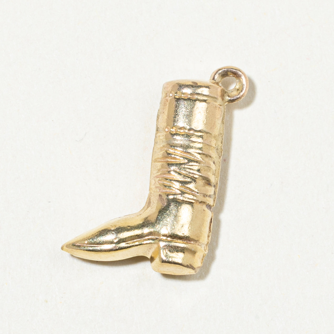 Breloque botte en or jaune 9 carats