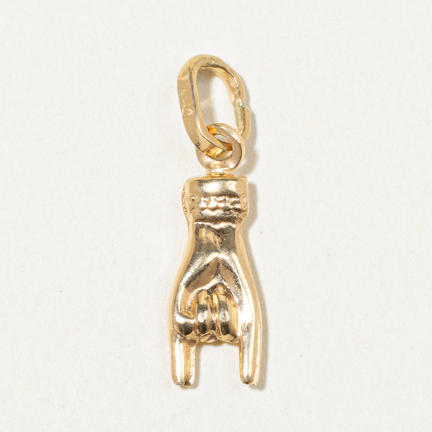 18k Yellow Gold Rock On Charm