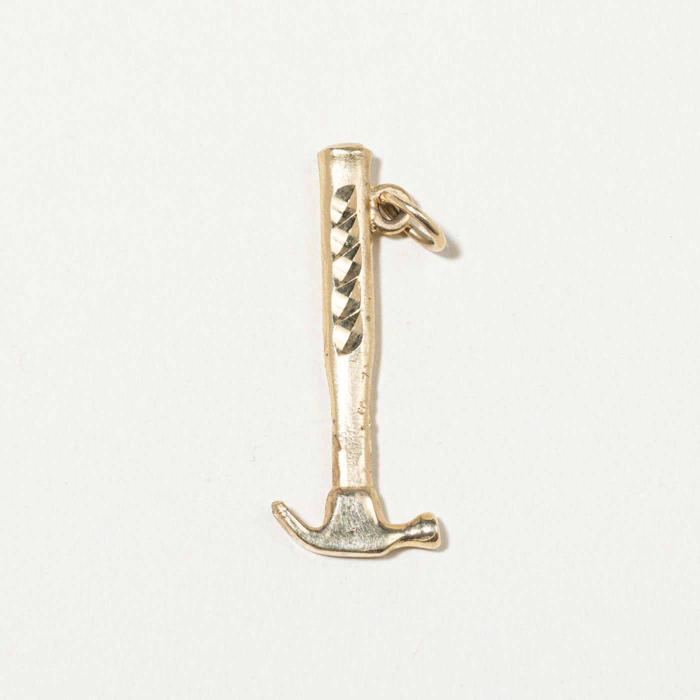 10k Yellow Gold Hammer Charm