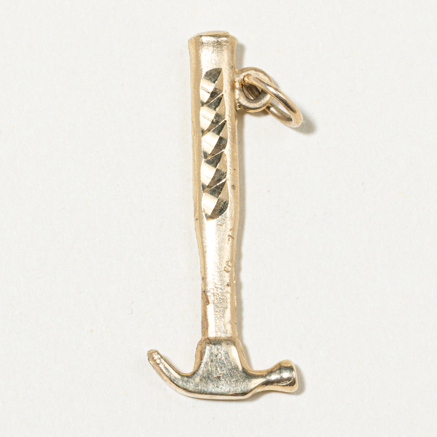 10k Yellow Gold Hammer Charm