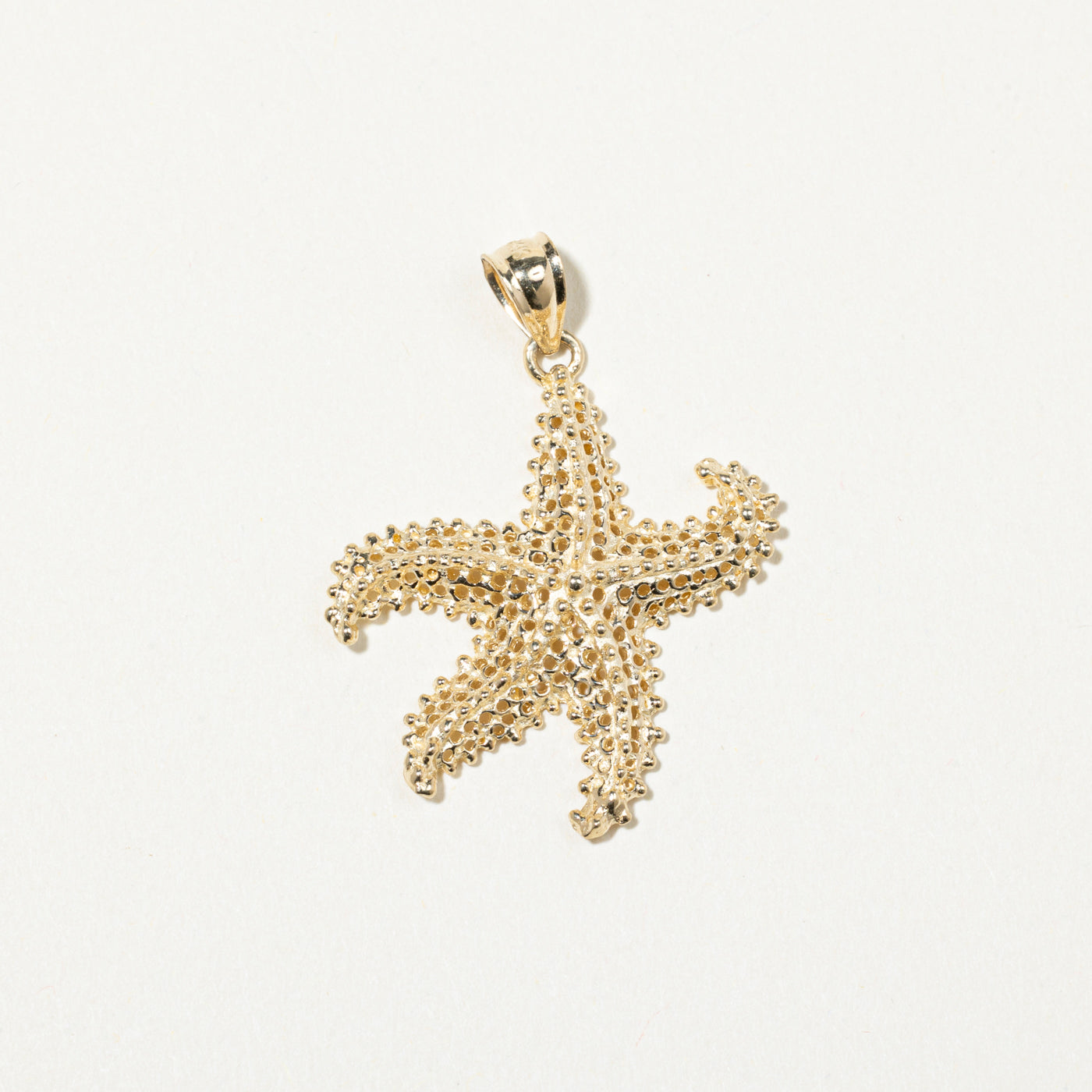 14k Yellow Gold Starfish Pendant