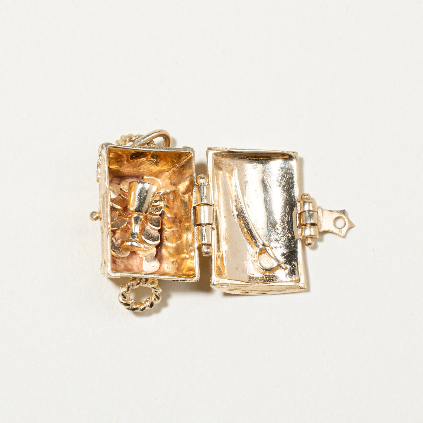 10k Yellow Gold Treasure Chest Charm