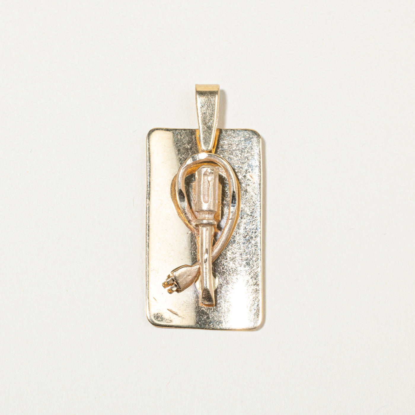 10k Yellow Gold Screwdriver & Plug Pendant